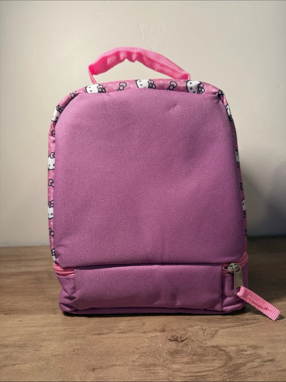 Hello Kitty Sanrio Pink White Face Dual Compartment Insulated Lunch Tote Kids